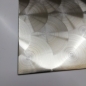Preview: Edelstahlblech D50 marmoriert 0,8mm stark Pfauenauge